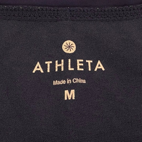 Athleta Kata Swim Short In Navy Blue Drawstring size Medium - Picture 2 of 4